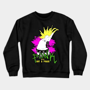 Punk Cockatoo -  it's not a phase Crewneck Sweatshirt